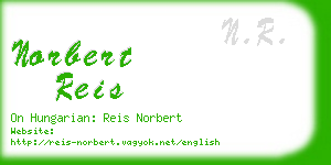 norbert reis business card